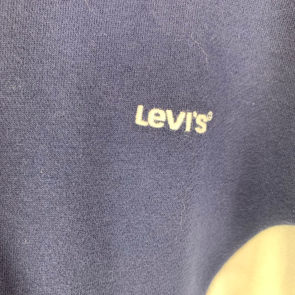 Levi’s Women’s Cropped Hoodie Red White Blue NWT - Picture 5 of 7